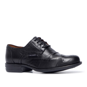 Carl Scarpa Perla Black Leather Loafers